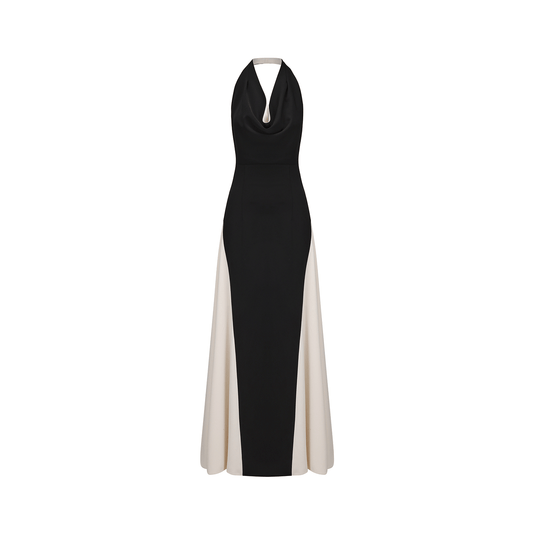 AtelierMissLu Open Back Large Swing Dress Long Skirt - LEVI.