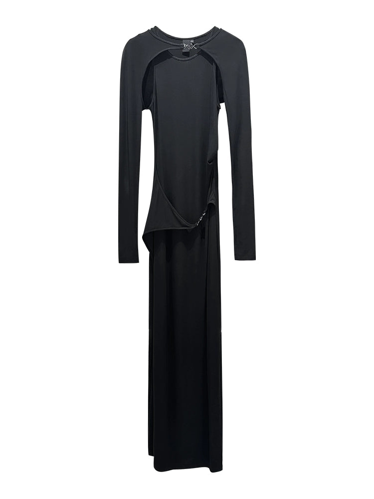 ANNAKIKI Deconstructed Four-pointed Star Split Dress Shoulder Jacket-WEEWKIE