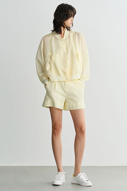 COMME MOI Women's Outdoor Commuter Cropped Jacket - MARY.