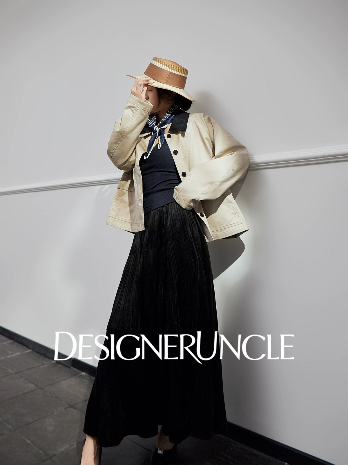 DGU| Antique White Girl Retro Loose Design Retro Style Light Luxury Niche Top Jacket - ABBA.