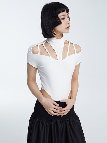 TINY IN cut-out short sleeve one-piece women's summer top -ANDRE