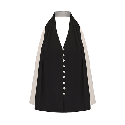 ATELIER MISS LU Backless Halterneck A-line Vest Top - SCOUT
