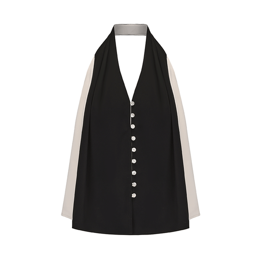 ATELIER MISS LU Backless Halterneck A-line Vest Top - SCOUT