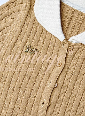 le palais vintage slim long sleeve sweater-BEA.