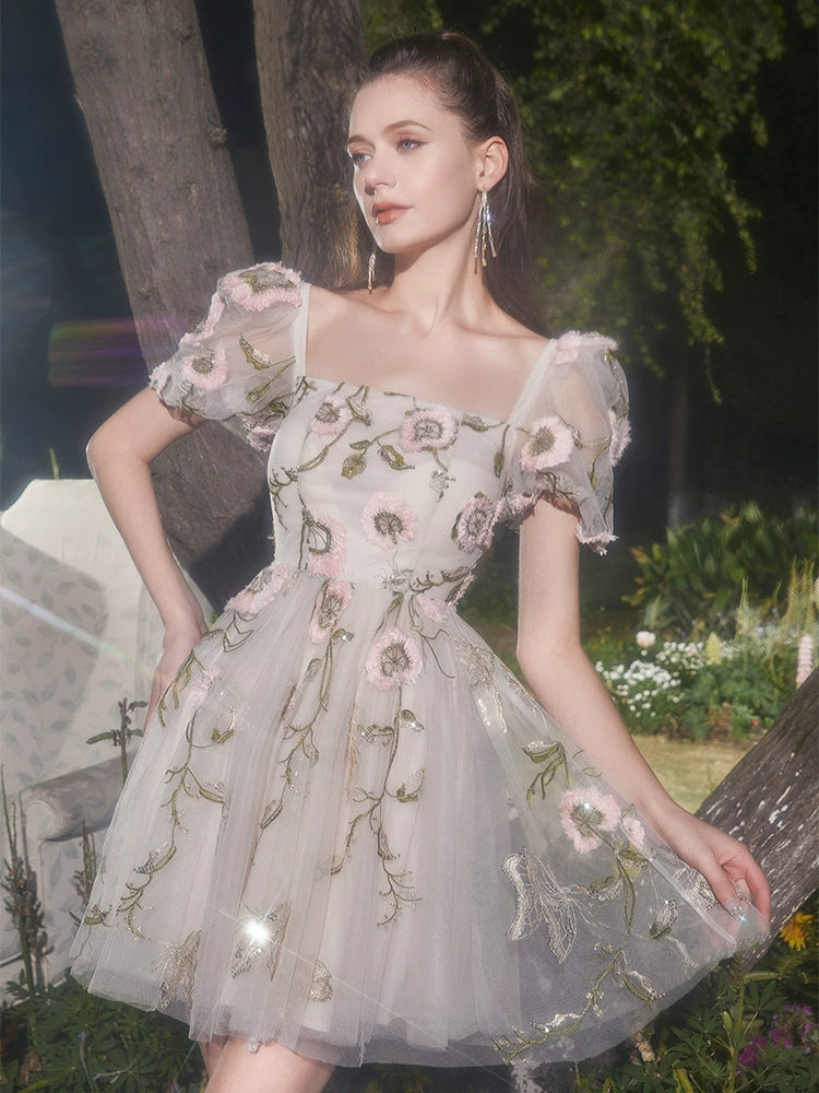Gyjg Wardrobes by Chen Luxury Embroidered Floral Puffy Princess Dress-Arian ...
