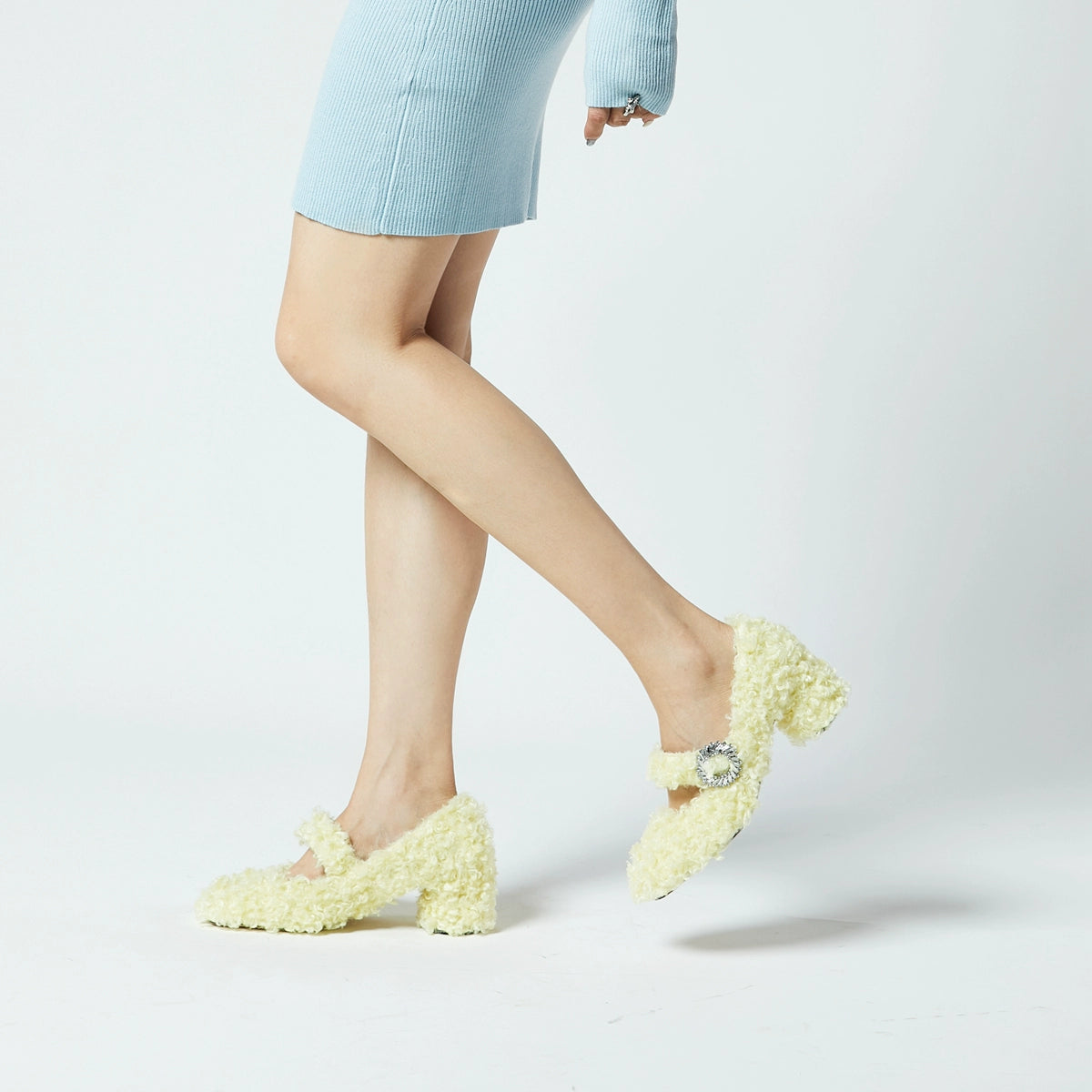 B-FEI Plush Women's Single Shoes-HIMA.