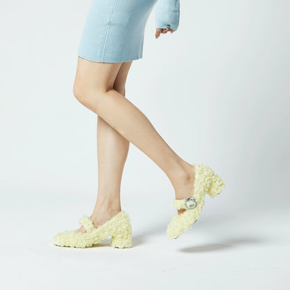 B-FEI Plush Women's Single Shoes-HIMA.