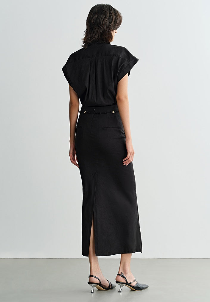 COMME MOI women's high-tech linen shorts and shirts outfit set - ELIJAH.