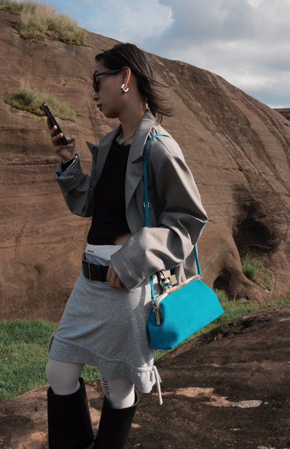 IUBALLET Star Rail Buckle New Mouth Gold Bag - DISTRESS.