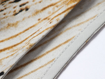 WANGXO | Satin Oil-Paint Floral Shadow Silken Drape Top -EVELISE.