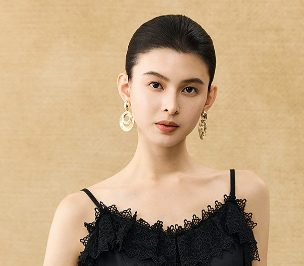 HECO Chinese High-end Acetate Lace Splicing Camisole - ZEPH.