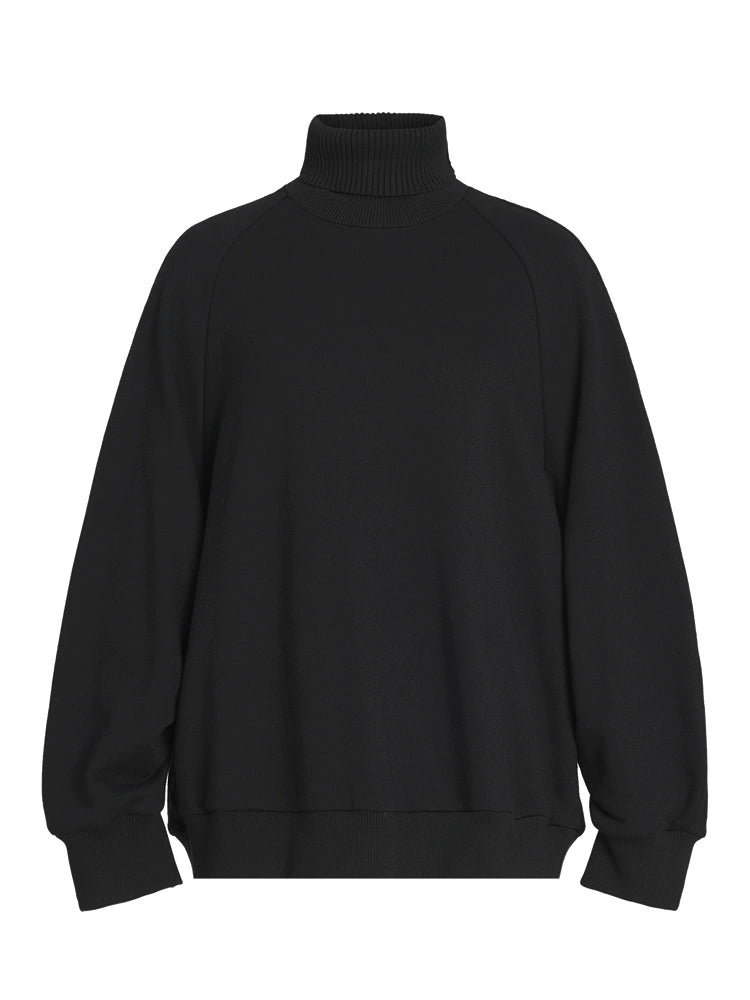 ZHUCHONGYUN High Neck Loose pant and Sweatshirt outfit set -MATOU.