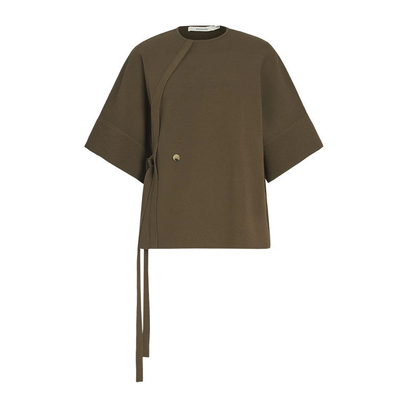 ZHUCHONGYUN knit loose crew neck top--KAMIJOU.
