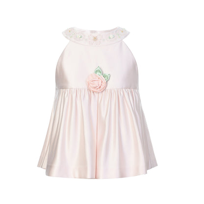 FAME Light pink rose bead A hem top - ELIJAH