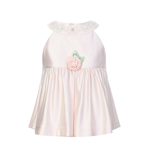 FAME Light pink rose bead A hem top - ELIJAH
