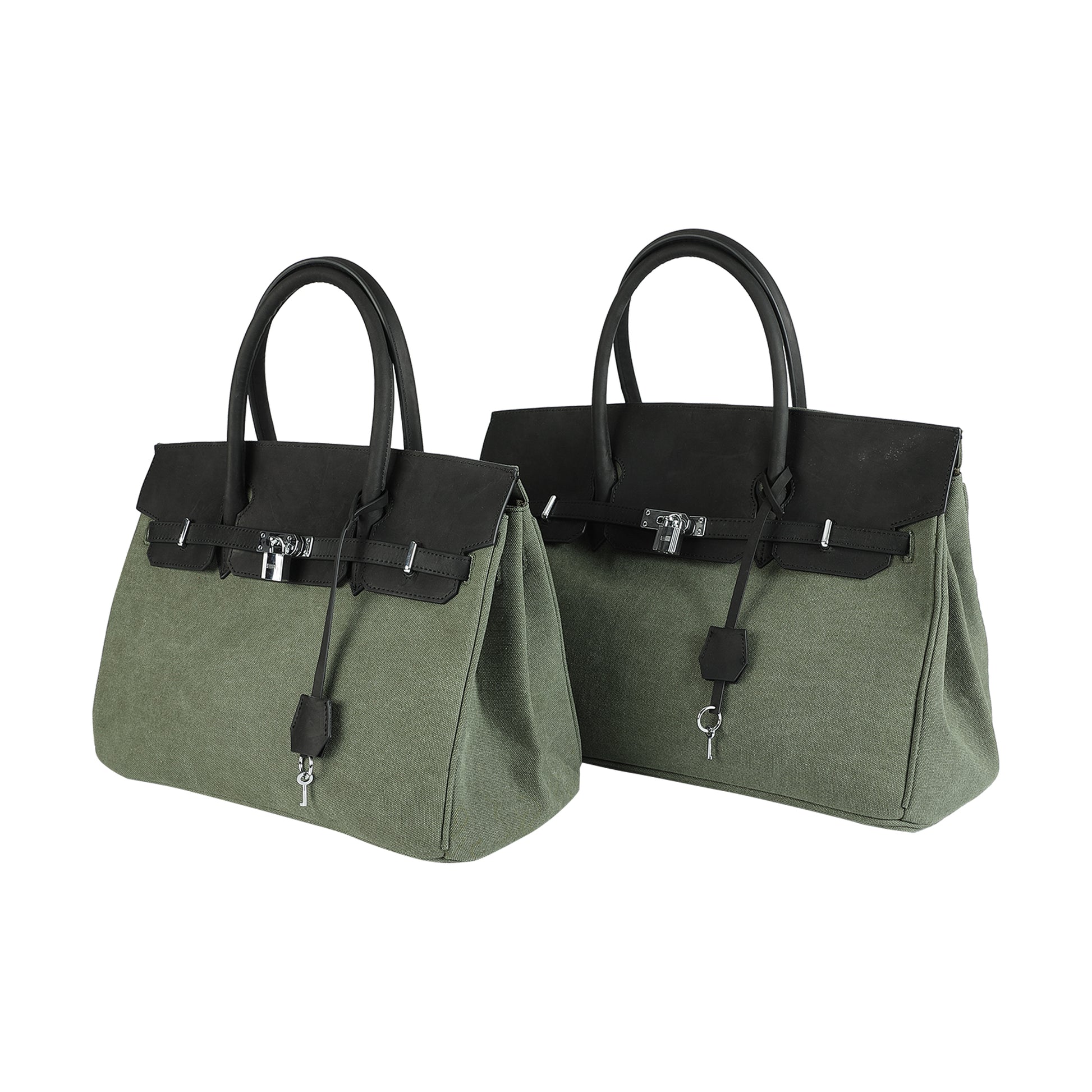 Emerald Green Color Weekender Bag, Solid Green Color 24x13 Designer Modern  Essential Market Large Tote Bag- Made in USA