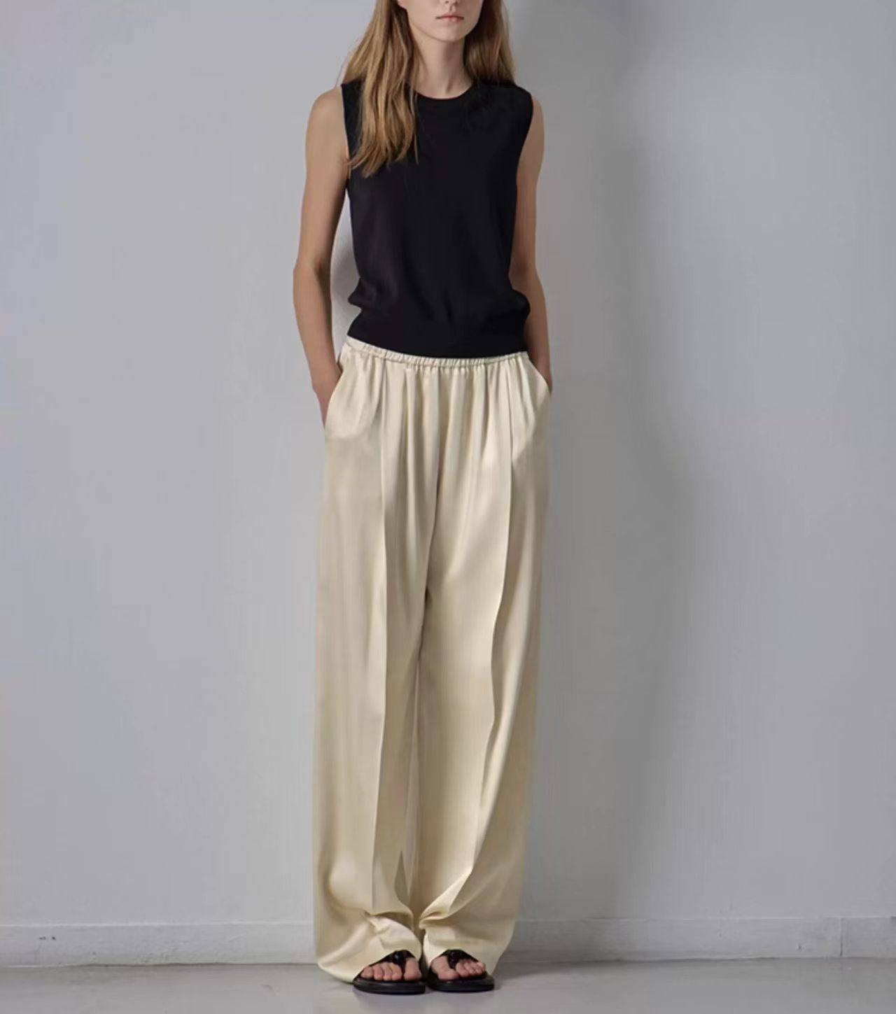 Nothing Written Vest Women's Slim Knitted Sleeveless Suspenders-LUCY.