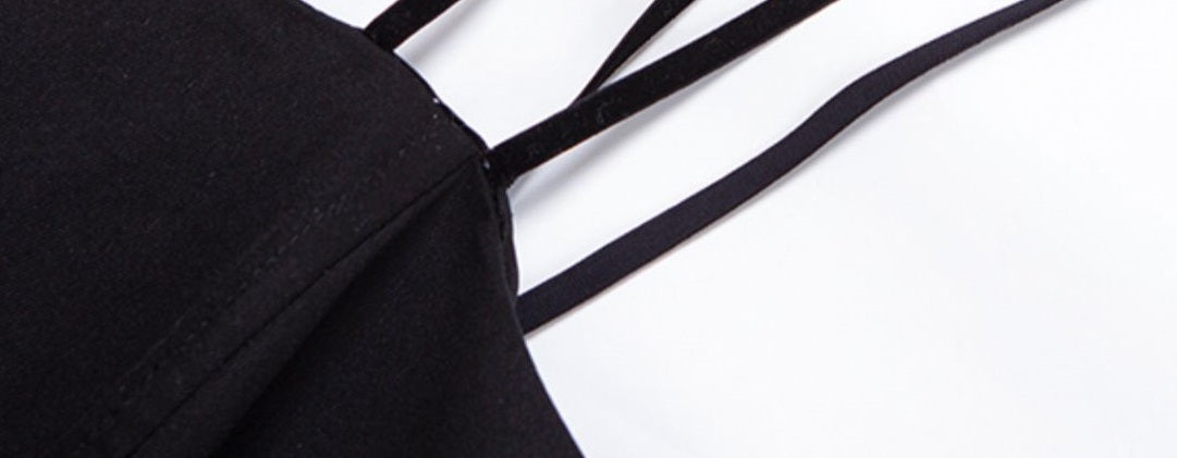 Le Palais  50s classic pink and black contrast bow cinched waist Dress-WENDY