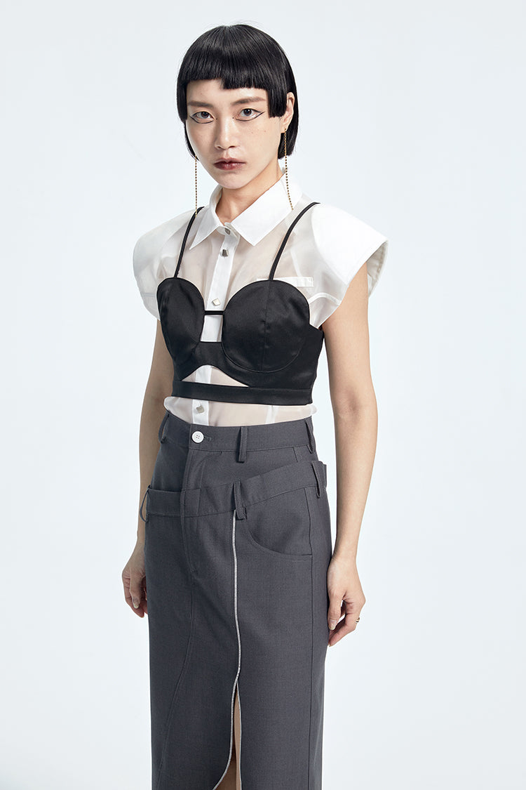 TINY IN Women's Cut-Out Camisole Top-BAKU