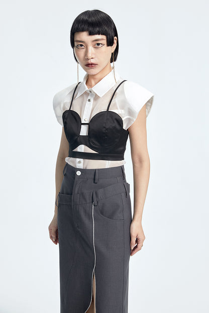 TINY IN Women's Cut-Out Camisole Top-BAKU