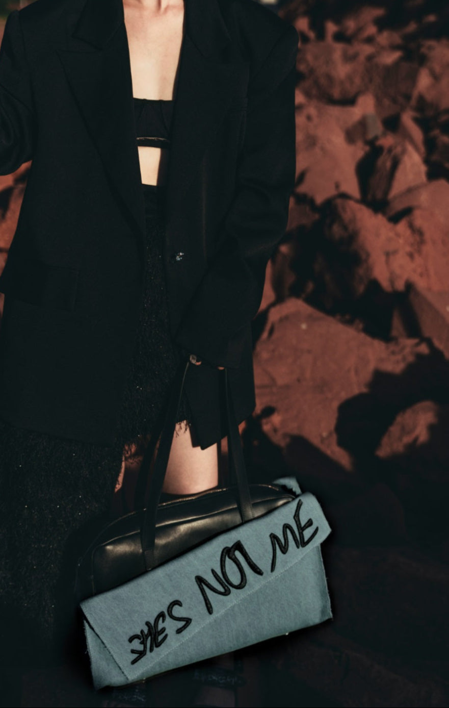 IUBALLET Two-Faced Large Blue Bag - WORD.