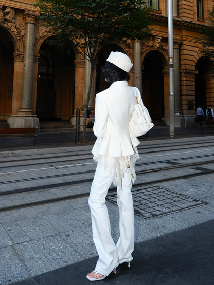 MEI SANGUAN Slim Floor-Length Bootcut Jeans - KHADIJA