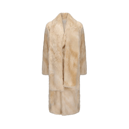 ATELIER MISS LU autumn winter scarf coat all-in-one faux fur winter coat - OLIVE.
