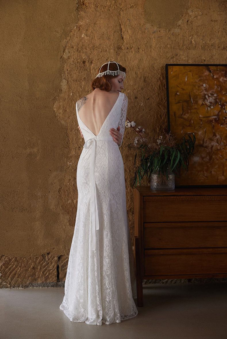 GOUDIN bridal white light wedding dress-IRMA.
