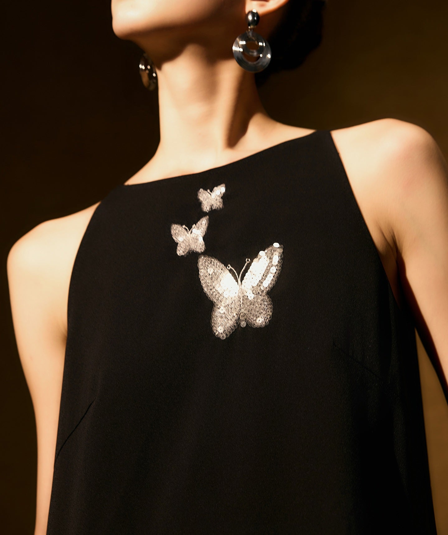 HECO Chinese style butterfly bead embroidered women's long skirt - CLOAK.