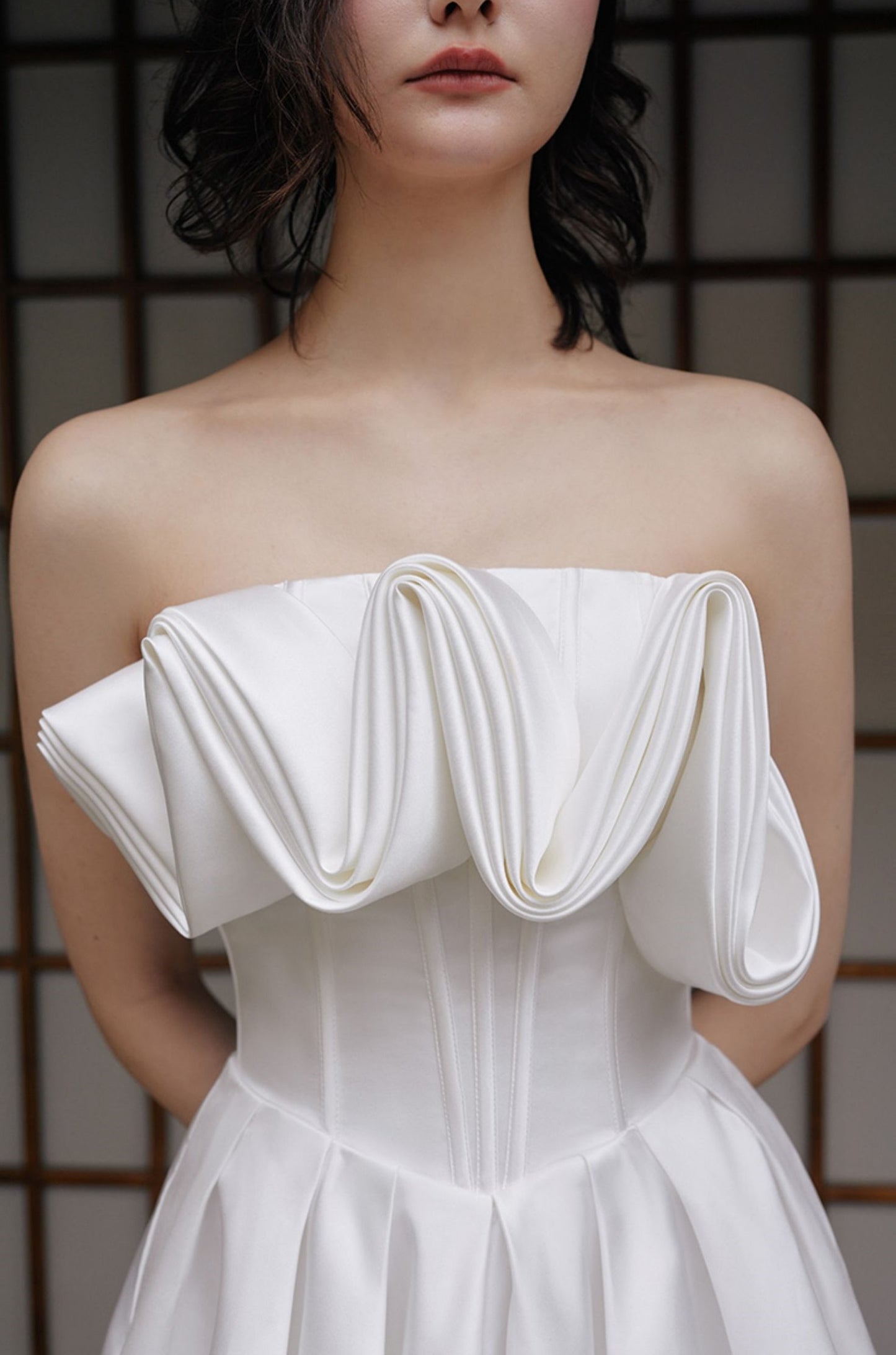 Goudin Dress, high-end, light luxury, niche bandeau dress - take