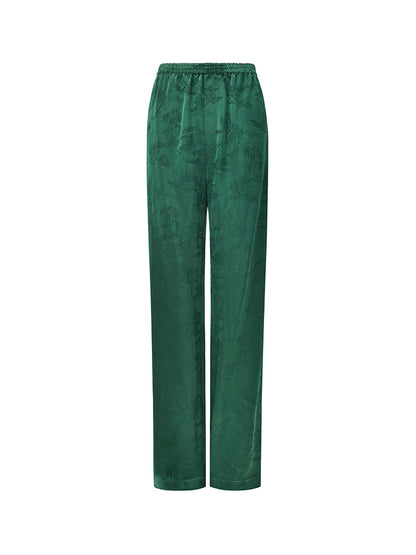 M essential Mackay designer Jacquard dense stand string neck top dress skirt pant set - Asaha