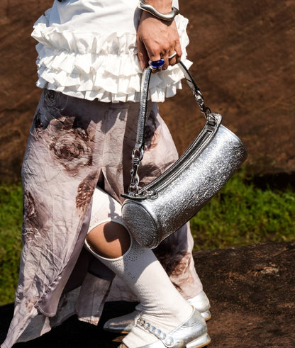 IUBALLET cyber cylinder underarm women's high-end leather handbag - SLATH.