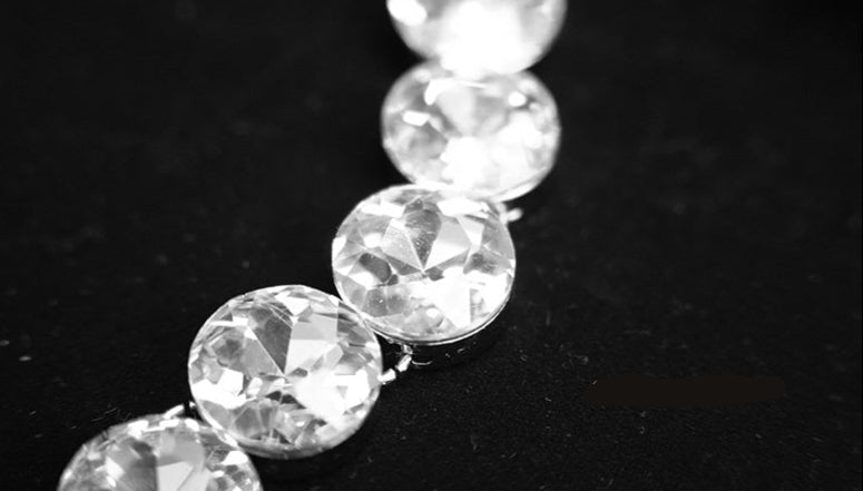 IUBALLET Diamond-Encrusted Leather Black Handbag - SIGN.