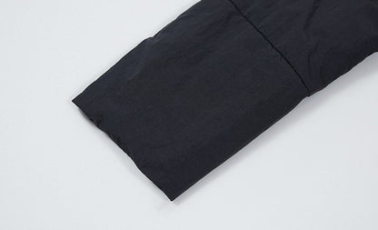 ZHUCHONGYUN placket black loose straight down jacket--ILLUMI.