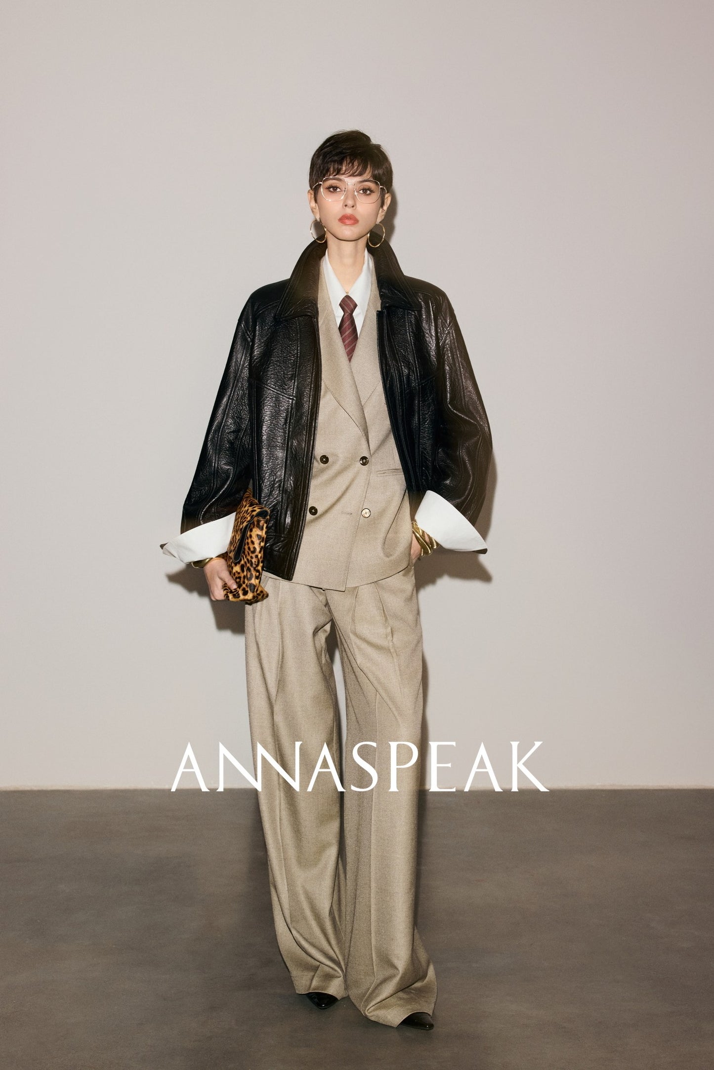 ANNASPEAK ROSSO Red Suit Pants Set-ADIO.