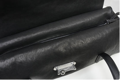 IUBALLET Tanned Leather Shoulder Barrel Bag - SPIRIT.