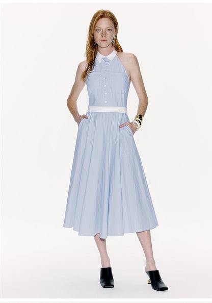 ATELIER MISS LU Orchid Backless Swing Dress - GODWIN.
