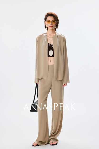 ANNASPEAK  light and cool jacket trousers high-end set-MAC.
