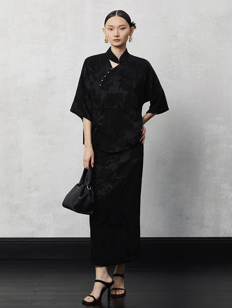 HECO Pleated Feminine Slit Long Skirt Summer - cors.