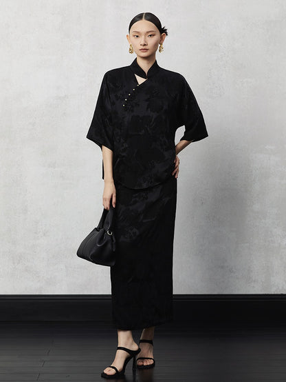 HECO Pleated Feminine Slit Long Skirt Summer - cors.