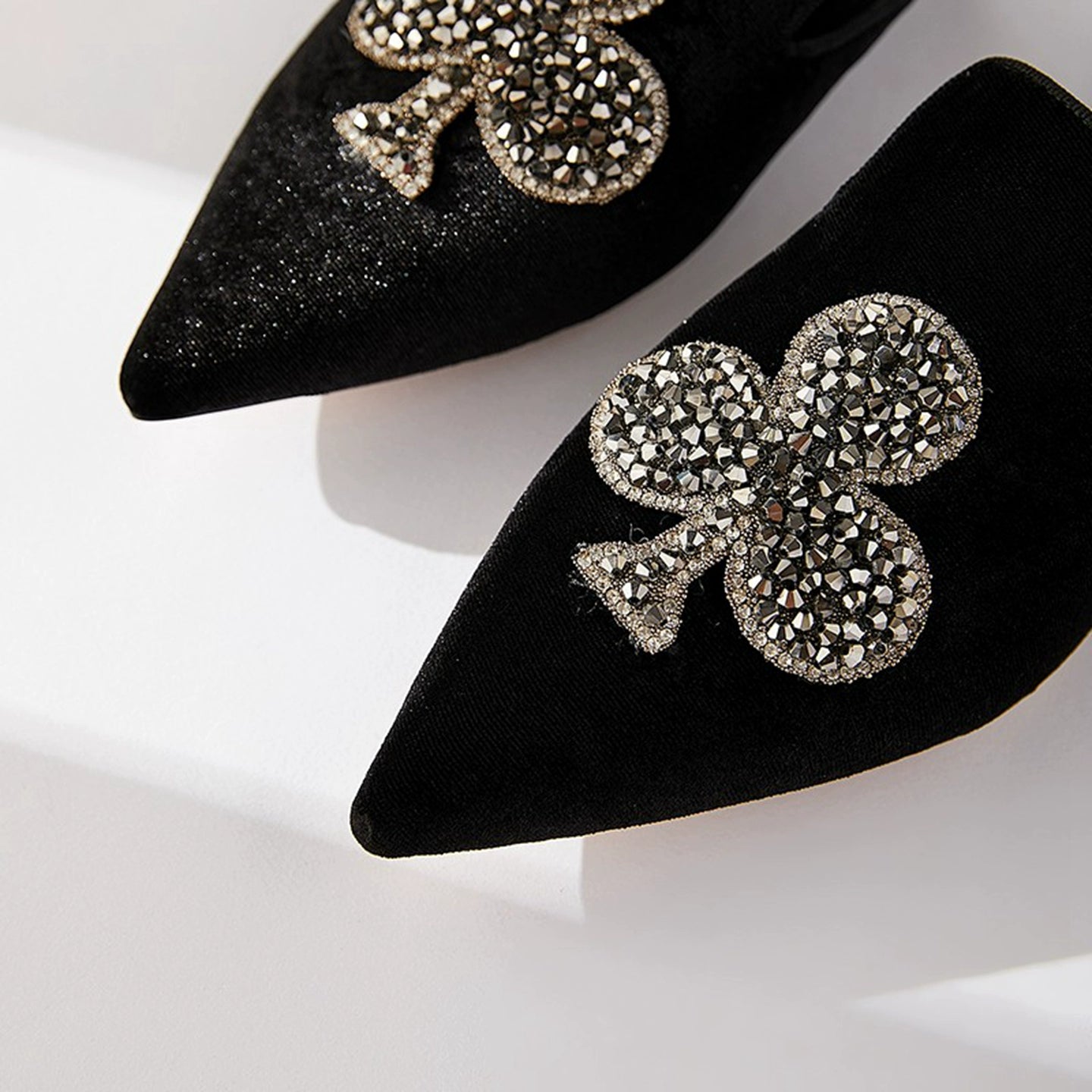 B-FEI sparkling rhinestone slip-on pointed toe women's shoes- HANNAH.