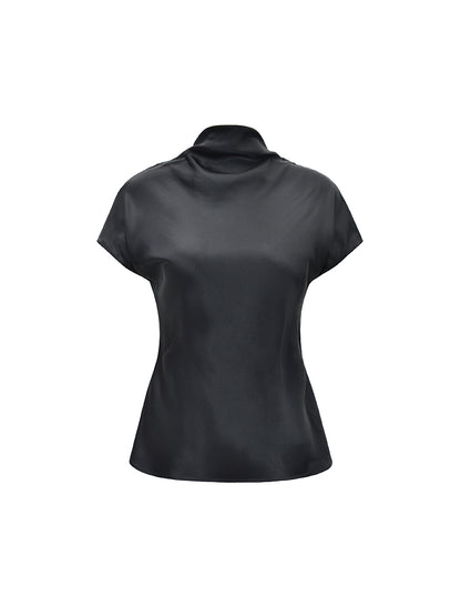 M essential Mackay designer Morley Flat Lace-up backless top pleated black skirt - Sidd.