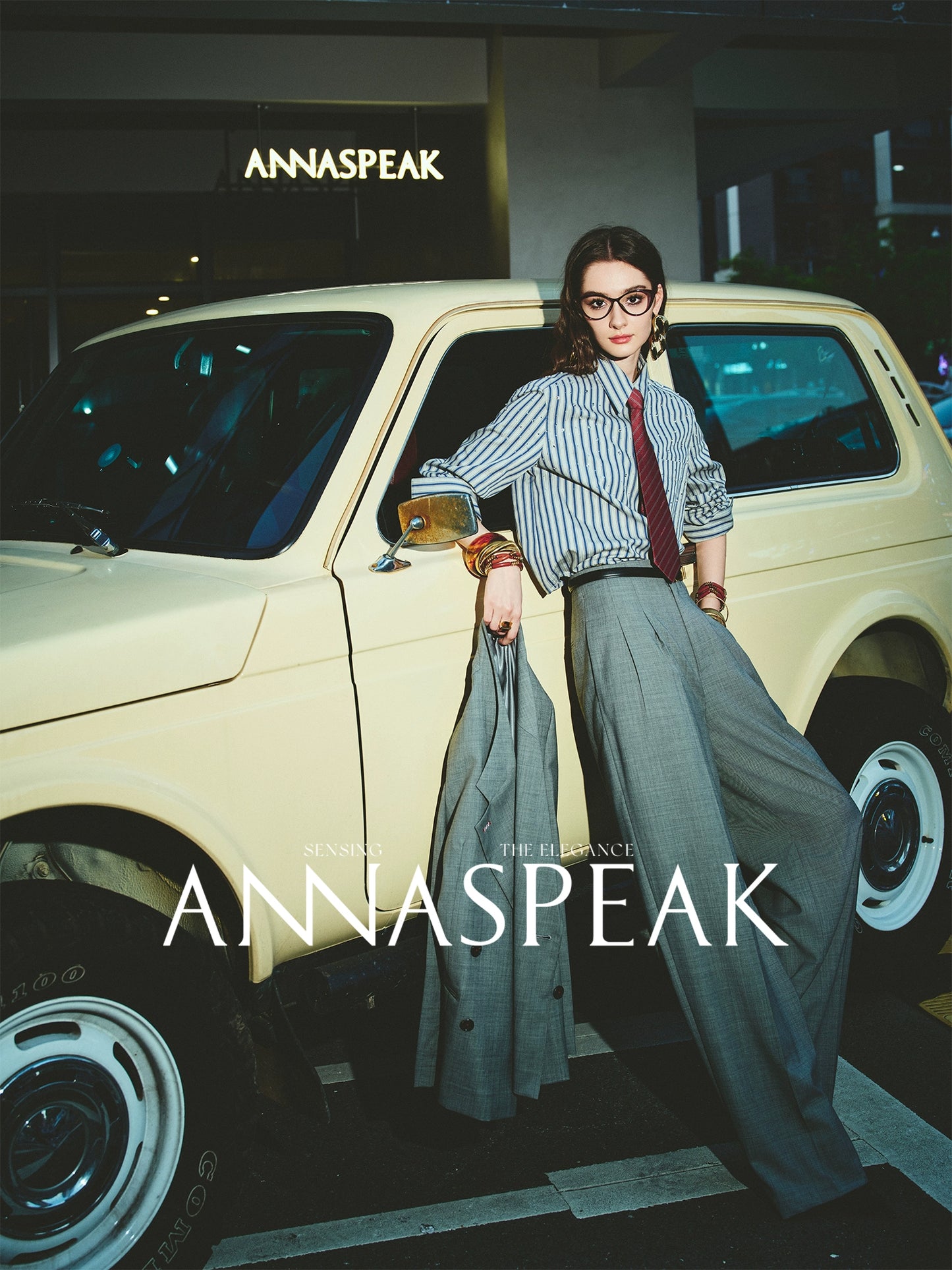 ANNASPEAK  Red wool trousers and wide-leg pants-LATAN.