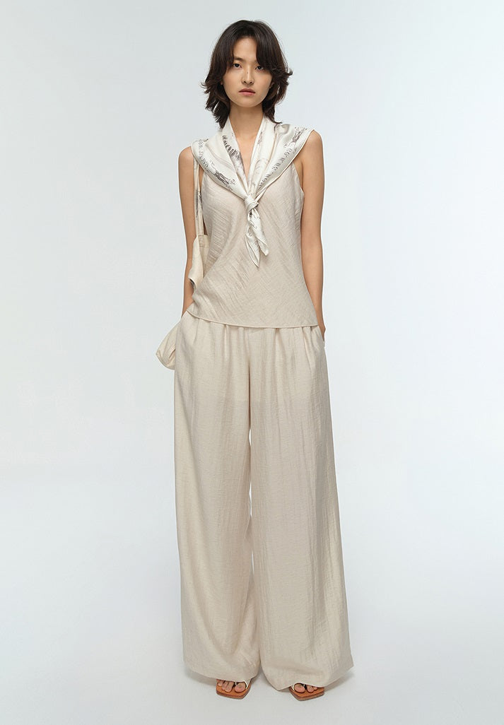 COMME MOI Summer Fashion Beaded V-Neck Suspender Layer - CHLOE.