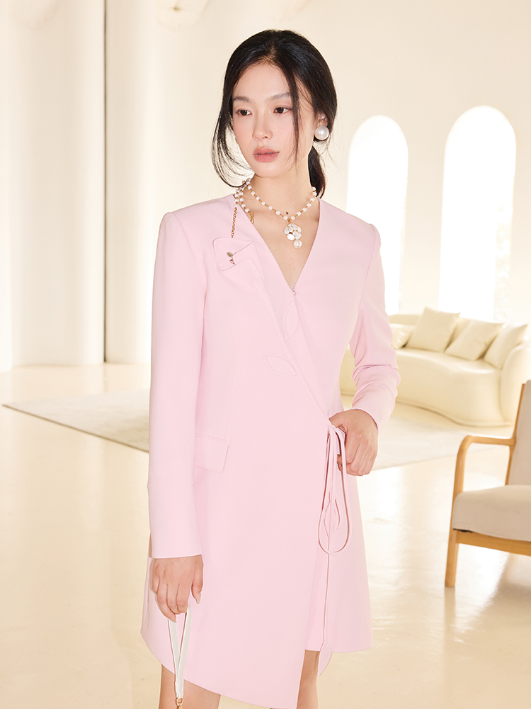 YES BY YESIR calla lily Monroe suit dress- CHEEK.