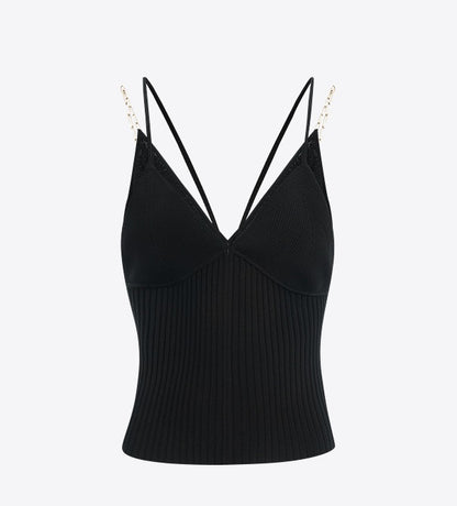 COMME MOI  Women's Double Camisole Knitted Vest - GENESIS.