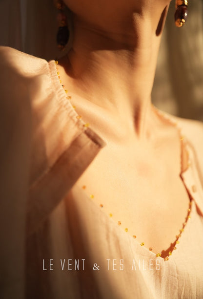 LE VENT&TES AILES Artistic 100% Silk  floral Printed Dress - NINA