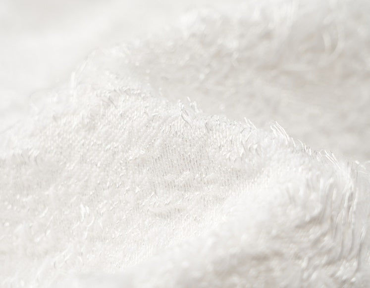 COMME MOI white jacquard wide-leg pants - AVERY.