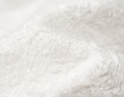 COMME MOI white jacquard wide-leg pants - AVERY.