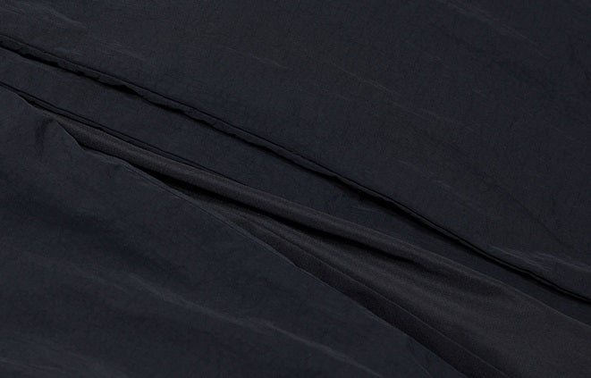 ZHUCHONGYUN placket black loose straight down jacket--ILLUMI.